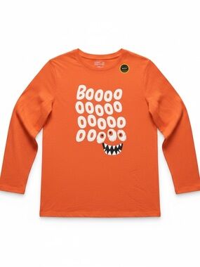 NWT Cat & Jack Boys Halloween Themed Long-Sleeve T-Shirt 14 Husky Cotton Blend